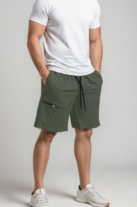 Pantaloni scurți pentru bărbați BINERFO KHAKI, Culoare: khaki, IVET.RO - Reduceri de până la -80%