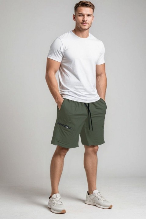 Pantaloni scurți pentru bărbați BINERFO KHAKI, Culoare: khaki, IVET.RO - Reduceri de până la -80%