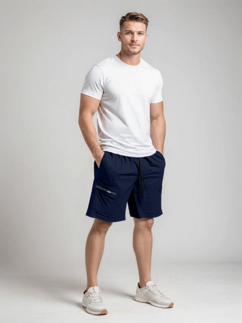 Pantaloni scurți pentru bărbați BINERFO NAVY, Culoare: bleumarin, IVET.RO - Reduceri de până la -80%