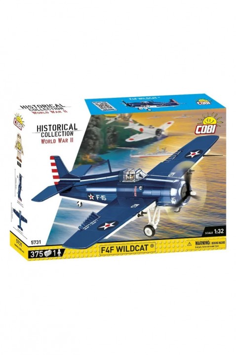 Set de construcție Cobi avion de vânătoare Grumman F4F Wildcat - piese 375IVET.RO - Reduceri de până la -80%