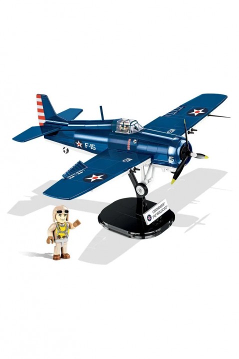 Set de construcție Cobi avion de vânătoare Grumman F4F Wildcat - piese 375IVET.RO - Reduceri de până la -80%