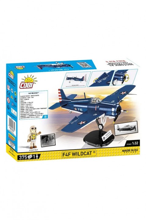Set de construcție Cobi avion de vânătoare Grumman F4F Wildcat - piese 375IVET.RO - Reduceri de până la -80%