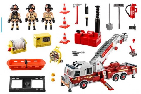 Set de figurine City Action 70935 Mașina de pompieri: US Tower LadderIVET.RO - Reduceri de până la -80%