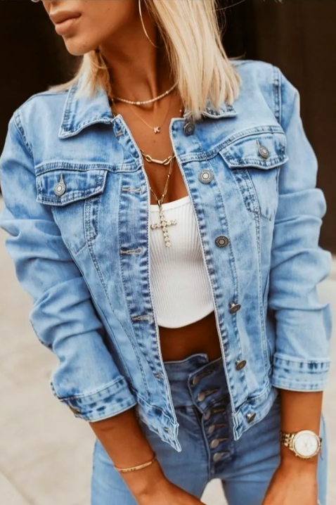 Geacă de blugi DENIMALA, Culoare: denim, IVET.RO - Reduceri de până la -80%