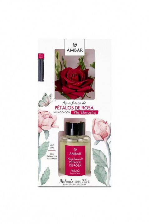 Bețișoare parfumate cu floare AMBAR ROSA 75 ml, Culoare: roșu, IVET.RO - Reduceri de până la -80%
