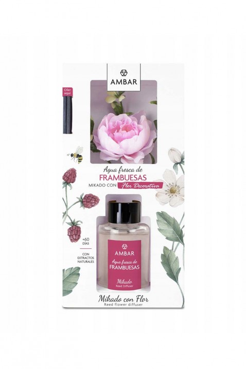 Bețișoare parfumate cu floare AMBAR FRAMBUESAS 75 ml, Culoare: roz, IVET.RO - Reduceri de până la -80%