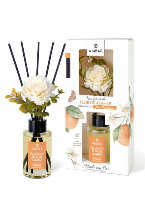 Bețișoare parfumate cu floare AMBAR FLOR DE AZAHAR 75 ml, Culoare: ecru, IVET.RO - Reduceri de până la -80%