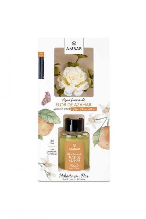 Bețișoare parfumate cu floare AMBAR FLOR DE AZAHAR 75 ml, Culoare: ecru, IVET.RO - Reduceri de până la -80%