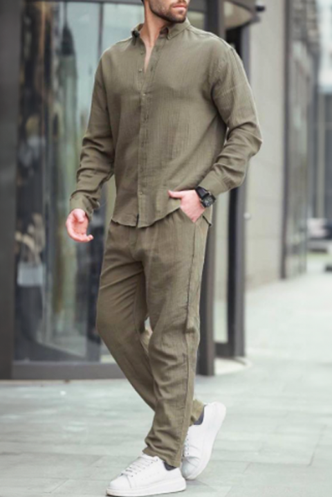 Set bărbați ROLDO KHAKI, Culoare: khaki, IVET.RO - Reduceri de până la -80%