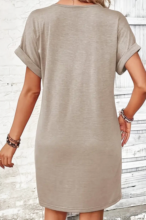 Rochie BASICA BEIGE, Culoare: bej, IVET.RO - Reduceri de până la -80%