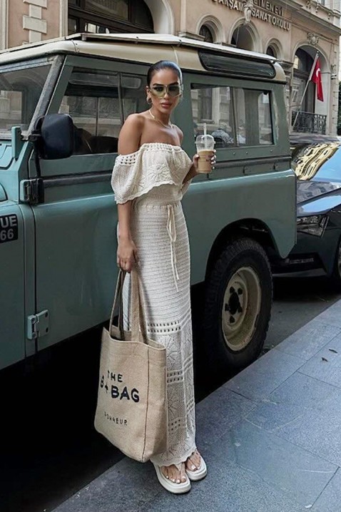Rochie NOVAFAME ECRU, Culoare: ecru, IVET.RO - Reduceri de până la -80%