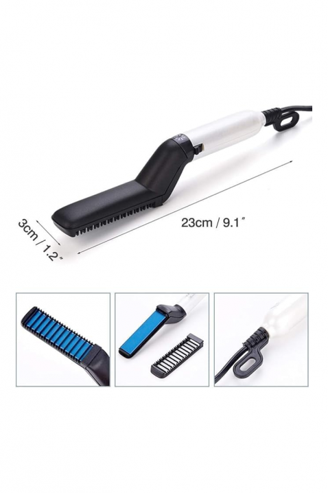 Perie electrică pentru păr și barbă cu efect ionizant JOHNY, Culoare: multicolor, IVET.RO - Reduceri de până la -80%