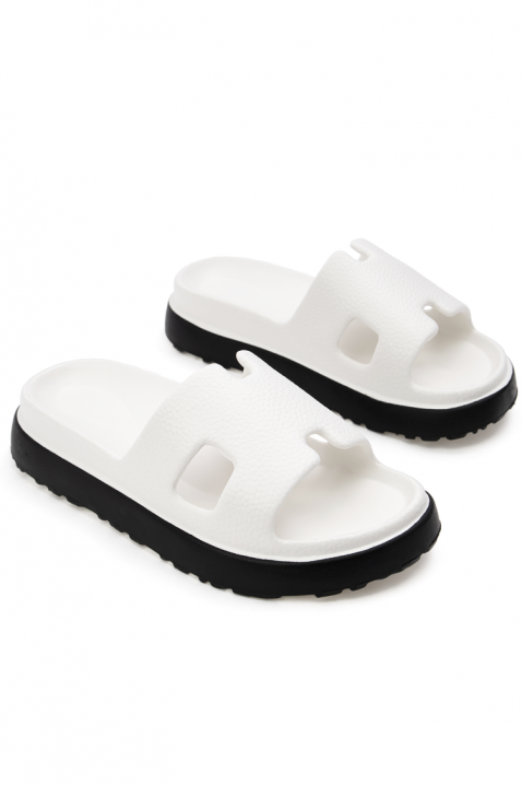 Papuci damă INIRSELVA WHITE, Culoare: alb, IVET.RO - Reduceri de până la -80%