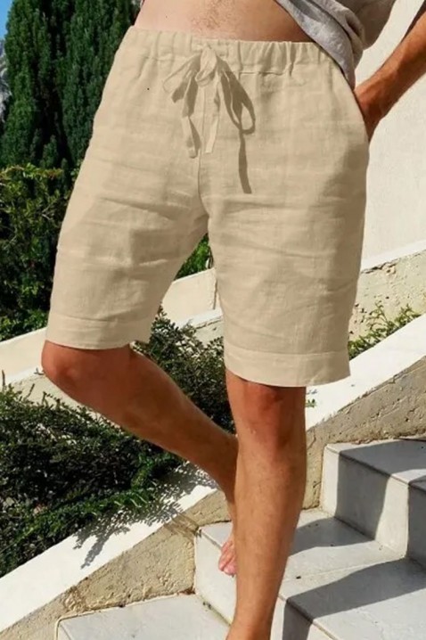 Pantaloni scurți pentru bărbați KROMO BEIGE, Culoare: bej, IVET.RO - Reduceri de până la -80%