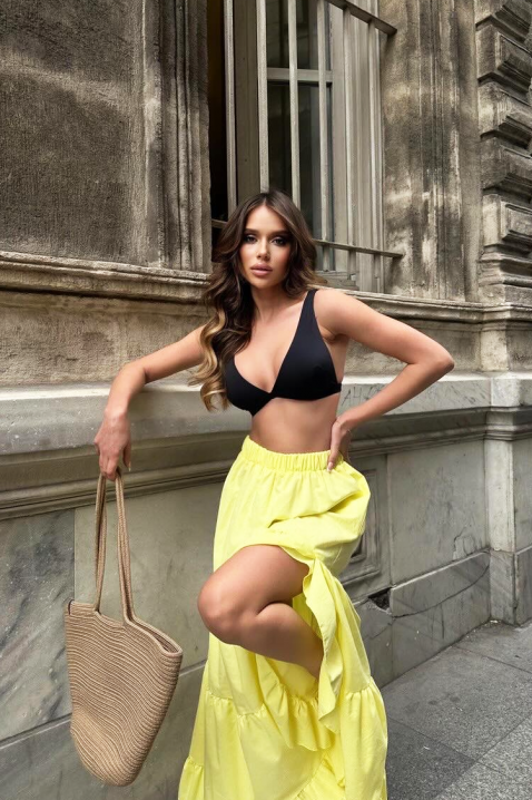 Fustă EVEZRA YELLOW, Culoare: galben, IVET.RO - Reduceri de până la -80%