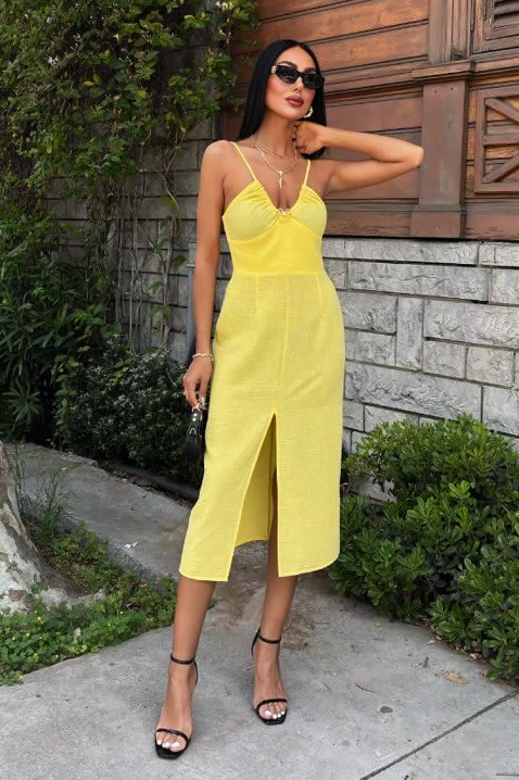 Rochie YANENA, Culoare: galben, IVET.RO - Reduceri de până la -80%