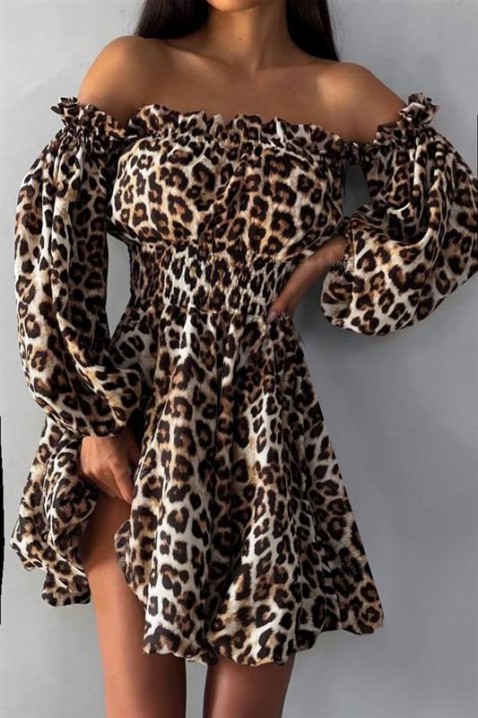 Rochie GERLINZOVA, Culoare: leopard, IVET.RO - Reduceri de până la -80%