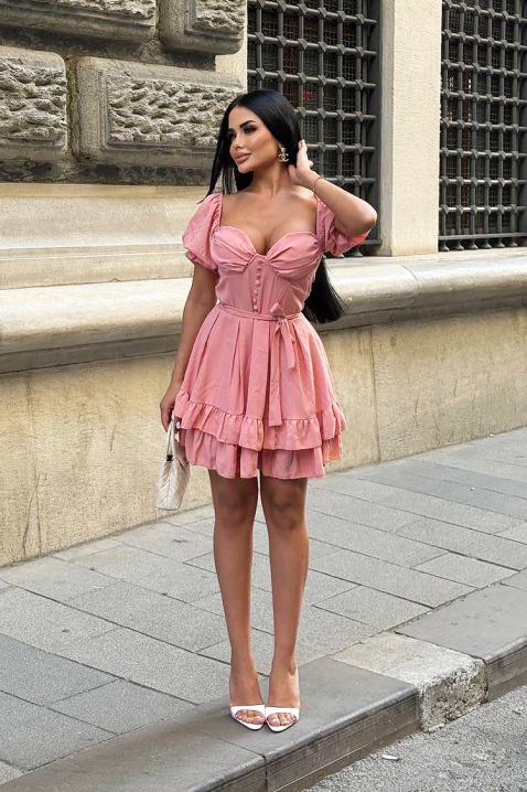 Rochie KEYVERZA PUDRA, Culoare: pudră, IVET.RO - Reduceri de până la -80%