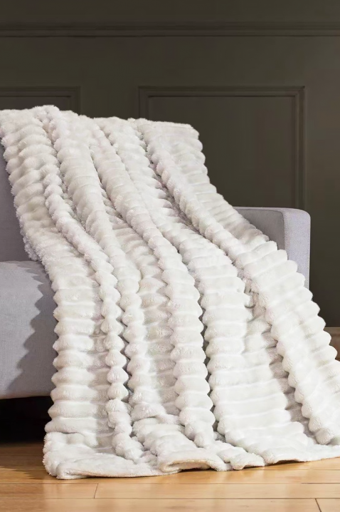 Pătură DIMFELDA WHITE 160x200 cm, Culoare: alb, IVET.RO - Reduceri de până la -80%