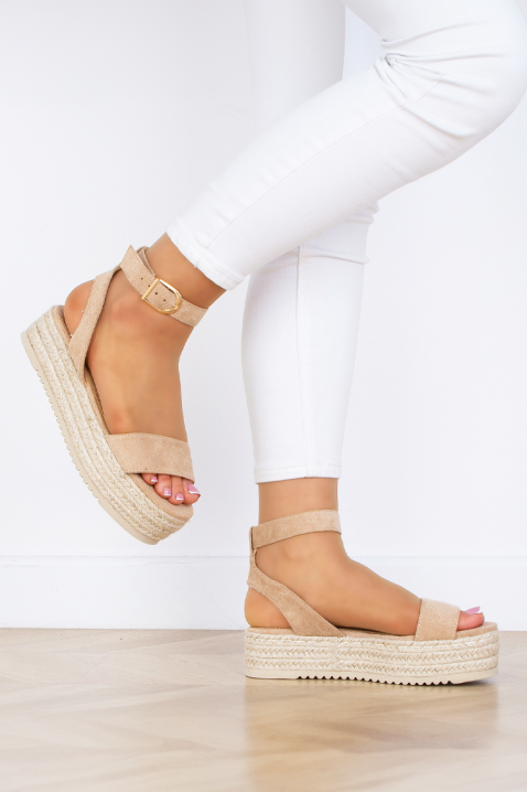 Sandale ALELONDA BEIGE, Culoare: bej, IVET.RO - Reduceri de până la -80%