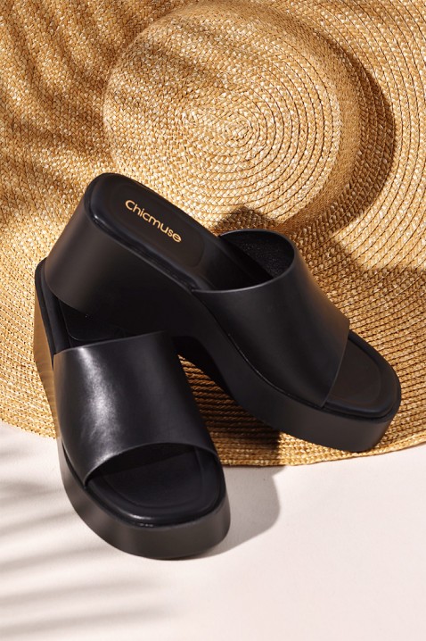 Papuci damă BROHELMA BLACK, Culoare: negru, IVET.RO - Reduceri de până la -80%