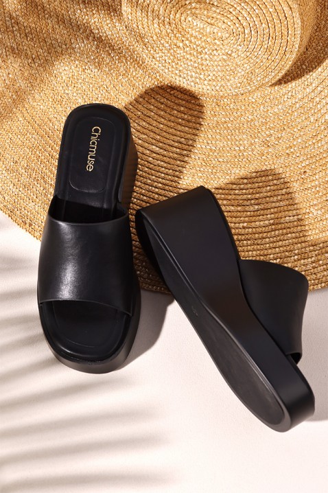 Papuci damă BROHELMA BLACK, Culoare: negru, IVET.RO - Reduceri de până la -80%