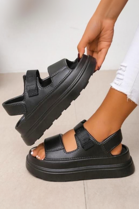 Sandale damă BROKSI BLACK, Culoare: negru, IVET.RO - Reduceri de până la -80%