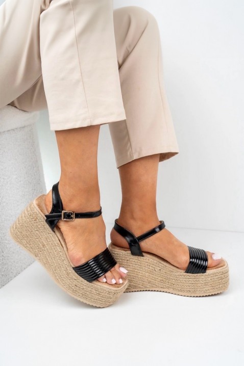 Sandale damă SANRILZA BLACK, Culoare: negru, IVET.RO - Reduceri de până la -80%