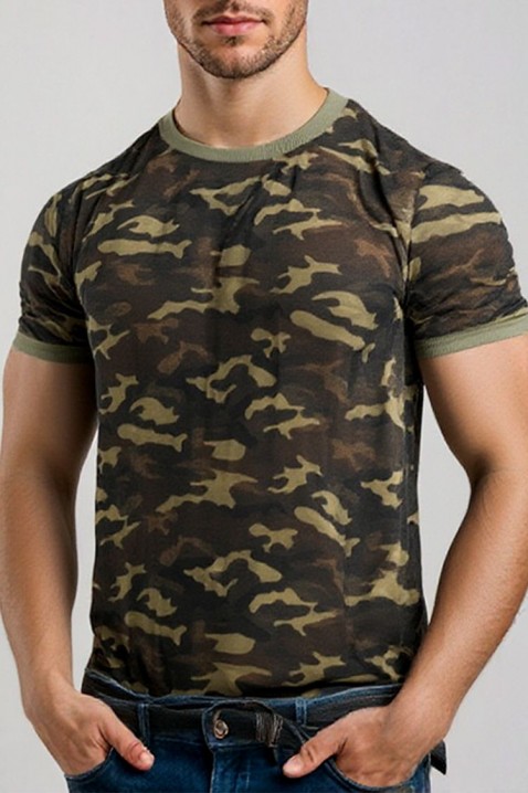 Tricou bărbați ROLVO, Culoare: khaki, IVET.RO - Reduceri de până la -80%