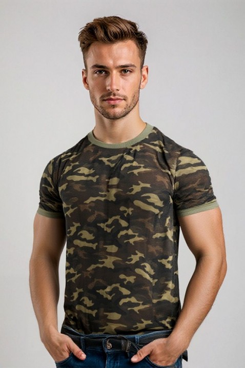 Tricou bărbați ROLVO, Culoare: khaki, IVET.RO - Reduceri de până la -80%