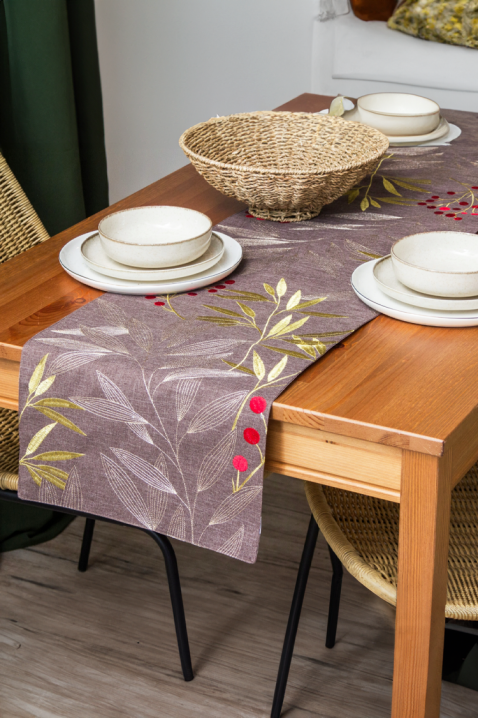 Față de masă decor TIZOLVA LILA 35x140 cm, Culoare: lila, IVET.RO - Reduceri de până la -80%