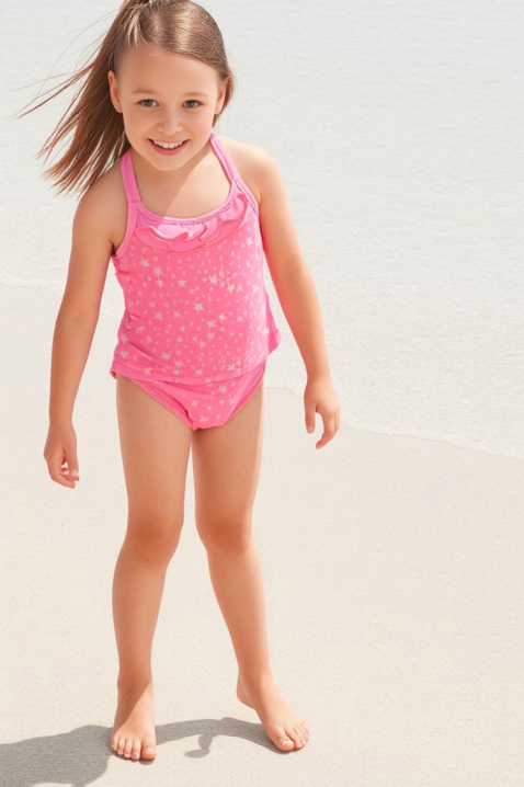 Costum de baie copii ELFABA, Culoare: roz, IVET.RO - Reduceri de până la -80%