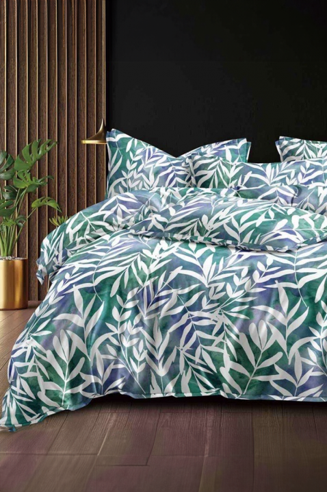 Lenjerie de pat MUNELFA 200x220 cm bumbac 4 piese, Culoare: multicolor, IVET.RO - Reduceri de până la -80%