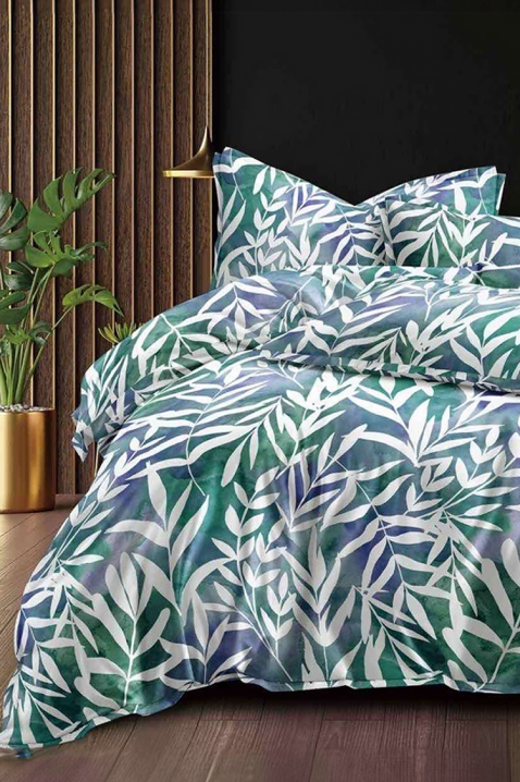 Lenjerie de pat MUNELFA 200x220 cm bumbac 4 piese, Culoare: multicolor, IVET.RO - Reduceri de până la -80%