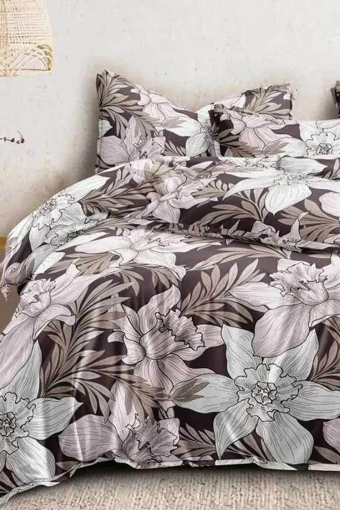 Lenjerie de pat ELMORFIA 200x220 cm bumbac 4 piese, Culoare: multicolor, IVET.RO - Reduceri de până la -80%