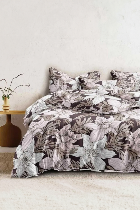 Lenjerie de pat ELMORFIA 200x220 cm bumbac 4 piese, Culoare: multicolor, IVET.RO - Reduceri de până la -80%