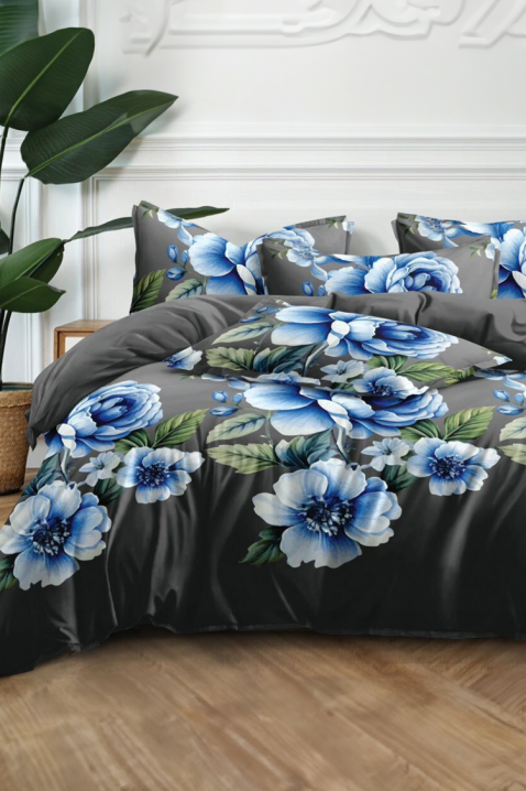 Lenjerie de pat ZRIOFEXA 200x220 cm bumbac 4 piese, Culoare: multicolor, IVET.RO - Reduceri de până la -80%
