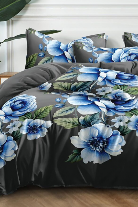 Lenjerie de pat ZRIOFEXA 200x220 cm bumbac 4 piese, Culoare: multicolor, IVET.RO - Reduceri de până la -80%