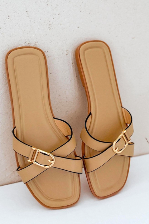 Papuci damă ORVELVA BEIGE, Culoare: bej, IVET.RO - Reduceri de până la -80%