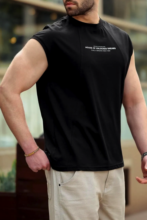 Tricou bărbați RELZAN BLACK, Culoare: negru, IVET.RO - Reduceri de până la -80%