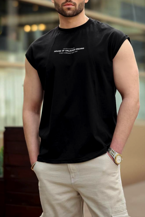Tricou bărbați RELZAN BLACK, Culoare: negru, IVET.RO - Reduceri de până la -80%