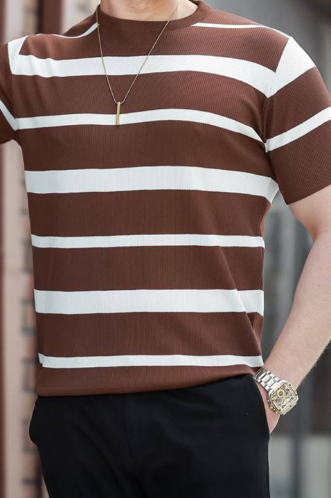 Tricou bărbați KAFOLDO BROWN, Culoare: maro, IVET.RO - Reduceri de până la -80%