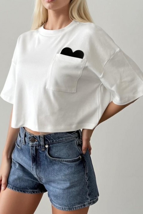 Tricou GRIZOLZA WHITE, Culoare: alb, IVET.RO - Reduceri de până la -80%