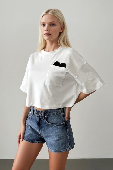 Tricou GRIZOLZA WHITE, Culoare: alb, IVET.RO - Reduceri de până la -80%
