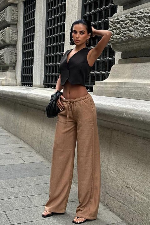 Pantaloni ALERGIYA BROWN, Culoare: maro, IVET.RO - Reduceri de până la -80%