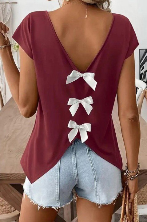 Tricou PRIOLA BORDO, Culoare: bordo, IVET.RO - Reduceri de până la -80%