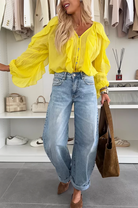 Bluză damă VEONINA YELLOW, Culoare: galben, IVET.RO - Reduceri de până la -80%