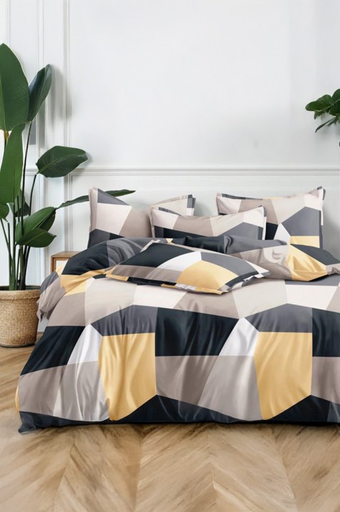 Lenjerie de pat POENELA 180x200 cm bumbac 3 piese, Culoare: multicolor, IVET.RO - Reduceri de până la -80%