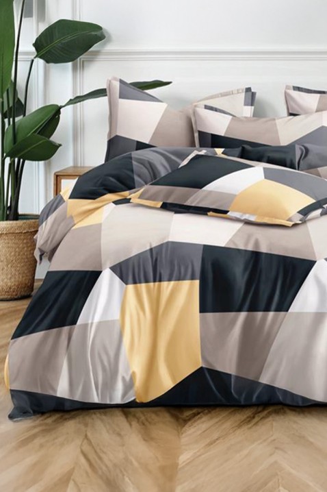 Lenjerie de pat POENELA 180x200 cm bumbac 3 piese, Culoare: multicolor, IVET.RO - Reduceri de până la -80%