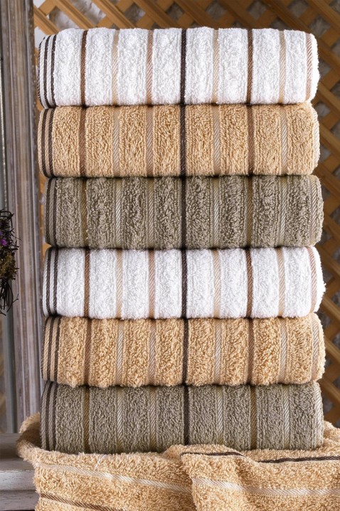 Prosop de mâini ERIOXA 50x90 cm - 6 buc, Culoare: multicolor, IVET.RO - Reduceri de până la -80%